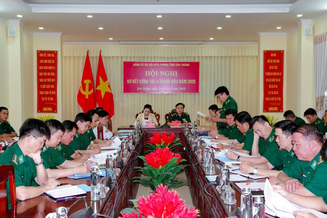 Đảng ủy BĐBP tỉnh Sóc Trăng sơ kết công tác 6 tháng đầu năm 2025- Ảnh 1. Đảng ủy BĐBP tỉnh Sóc Trăng sơ kết công tác 6 tháng đầu năm 2025- Ảnh 1.