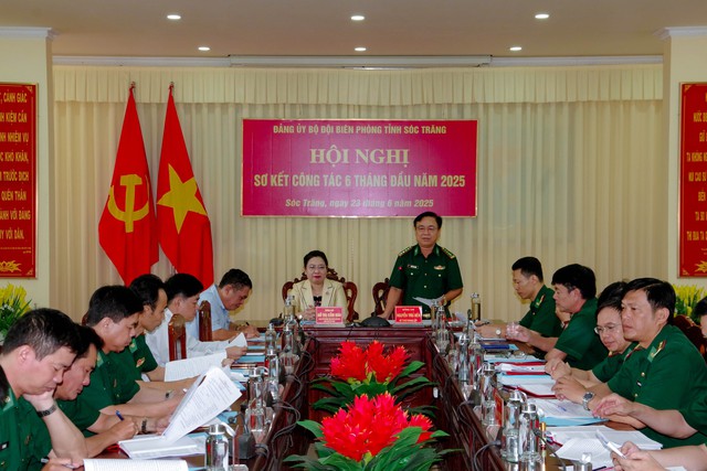 Đảng ủy BĐBP tỉnh Sóc Trăng sơ kết công tác 6 tháng đầu năm 2025- Ảnh 3. Đảng ủy BĐBP tỉnh Sóc Trăng sơ kết công tác 6 tháng đầu năm 2025- Ảnh 3.