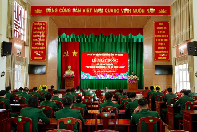 BĐBP Sóc Trăng: Phát động thi đua cao điểm “Phất cao cờ hồng tháng Tám - thi đua giành 3 nhất”- Ảnh 1. BĐBP Sóc Trăng: Phát động thi đua cao điểm “Phất cao cờ hồng tháng Tám - thi đua giành 3 nhất”- Ảnh 1.