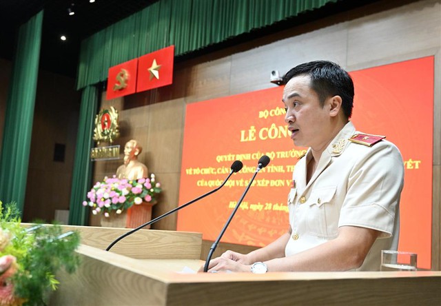 Công bố Quyết định của Bộ trưởng Bộ Công an về tổ chức, cán bộ Công an- Ảnh 6. Công bố Quyết định của Bộ trưởng Bộ Công an về tổ chức, cán bộ Công an- Ảnh 6.