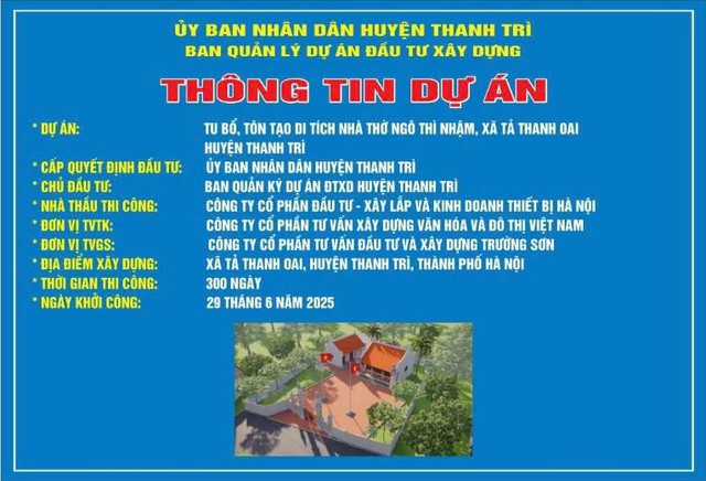 Lễ Khởi công Dự án Tu bổ, tôn tạo Nhà thờ Ngô Thì Nhậm: Nâng tầm di sản, tri ân Danh nhân kiệt xuất- Ảnh 4. Lễ Khởi công Dự án Tu bổ, tôn tạo Nhà thờ Ngô Thì Nhậm: Nâng tầm di sản, tri ân Danh nhân kiệt xuất- Ảnh 4.