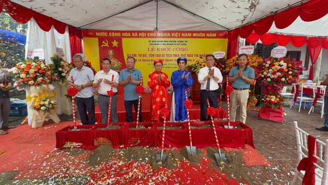 Lễ Khởi công Dự án Tu bổ, tôn tạo Nhà thờ Ngô Thì Nhậm: Nâng tầm di sản, tri ân Danh nhân kiệt xuất- Ảnh 7. Lễ Khởi công Dự án Tu bổ, tôn tạo Nhà thờ Ngô Thì Nhậm: Nâng tầm di sản, tri ân Danh nhân kiệt xuất- Ảnh 7.
