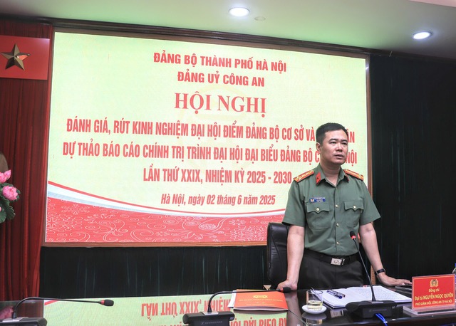 CATP Hà Nội đóng góp ý kiến đối với Dự thảo Báo cáo chính trị trình Đại hội lần thứ XXIX- Ảnh 2.