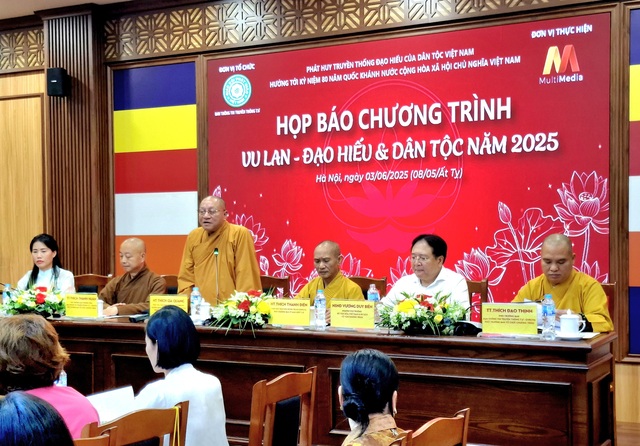 Họp báo công bố Chương trình "Vu Lan - Đạo Hiếu và Dân tộc" năm 2025- Ảnh 1. Họp báo công bố Chương trình "Vu Lan - Đạo Hiếu và Dân tộc" năm 2025- Ảnh 1.