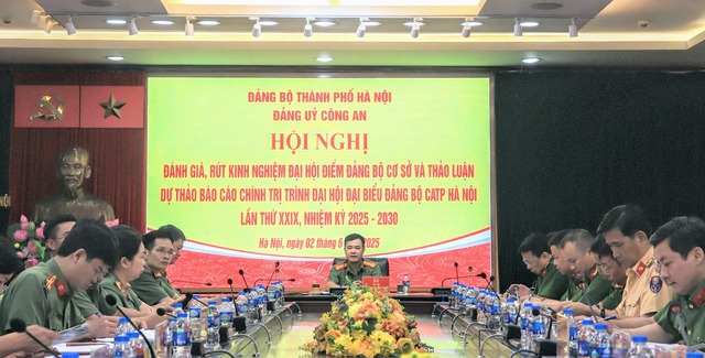 CATP Hà Nội đóng góp ý kiến đối với Dự thảo Báo cáo chính trị trình Đại hội lần thứ XXIX- Ảnh 1.
