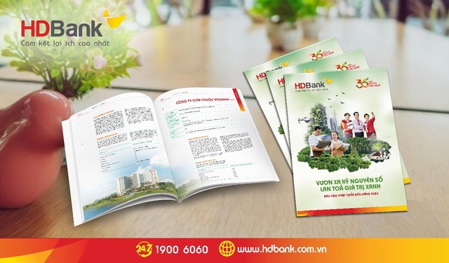 Báo cáo phát triển bền vững HDBank 2024: “Vươn xa kỷ nguyên số - Lan tỏa giá trị xanh”- Ảnh 1. Báo cáo phát triển bền vững HDBank 2024: “Vươn xa kỷ nguyên số - Lan tỏa giá trị xanh”- Ảnh 1.