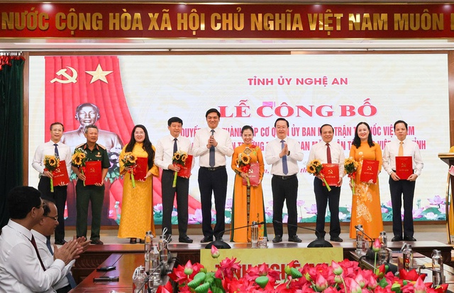 Nghệ An: Thành lập Cơ quan Ủy ban MTTQ tỉnh và công nhận các chức danh Ban Thường trực- Ảnh 3.