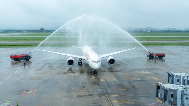 Ethiopian Airlines khai trương đường bay thương mại đến Hà Nội- Ảnh 1. Ethiopian Airlines khai trương đường bay thương mại đến Hà Nội- Ảnh 1.
