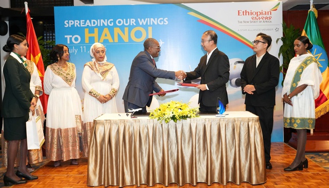 Ethiopian Airlines khai trương đường bay thương mại đến Hà Nội- Ảnh 6. Ethiopian Airlines khai trương đường bay thương mại đến Hà Nội- Ảnh 6.