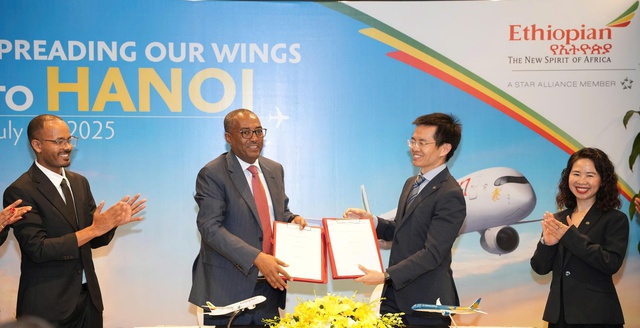 Ethiopian Airlines khai trương đường bay thương mại đến Hà Nội- Ảnh 7. Ethiopian Airlines khai trương đường bay thương mại đến Hà Nội- Ảnh 7.