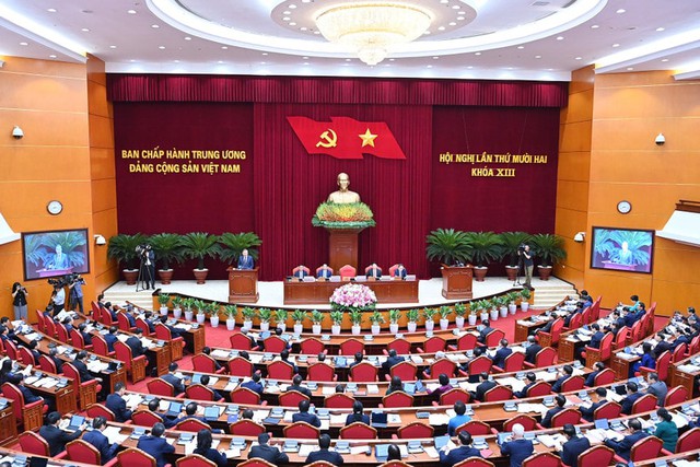 Toàn văn phát biểu của Tổng Bí thư Tô Lâm tại phiên khai mạc Hội nghị lần thứ 12 Ban Chấp hành Trung ương Đảng khóa XIII- Ảnh 2. Toàn văn phát biểu của Tổng Bí thư Tô Lâm tại phiên khai mạc Hội nghị lần thứ 12 Ban Chấp hành Trung ương Đảng khóa XIII- Ảnh 2.