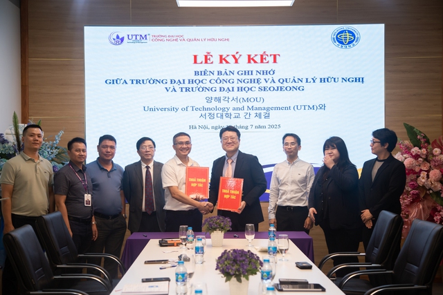 Lễ ký kết thỏa thuận hợp tác giữa Trường Đại học Công nghệ và Quản lý Hữu Nghị (UTM) và Trường Đại học Seojeong (Hàn Quốc)- Ảnh 1.