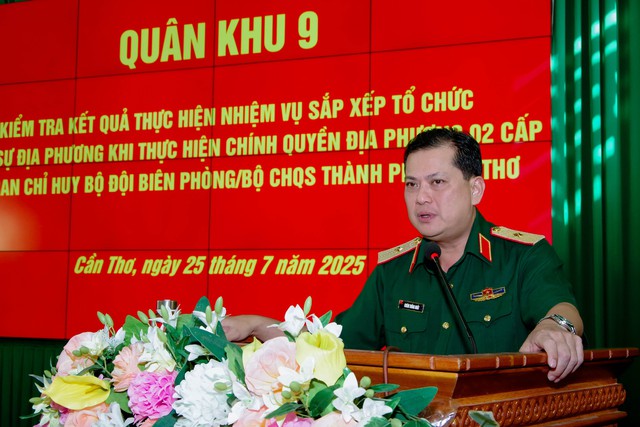 Bộ Tư lệnh Quân khu 9 kiểm tra tại Ban chỉ huy BĐBP TP Cần Thơ- Ảnh 4.