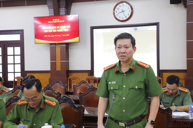 Lãnh đạo Công an TP Cần Thơ làm việc với Công an các đơn vị sau sáp nhập- Ảnh 5. Lãnh đạo Công an TP Cần Thơ làm việc với Công an các đơn vị sau sáp nhập- Ảnh 5.