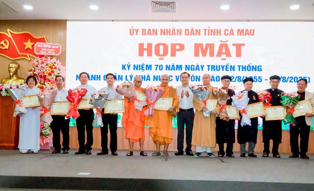 Cà Mau: Kỷ niệm 70 năm Ngày truyền thống ngành Quản lý Nhà nước về công tác tôn giáo- Ảnh 4.