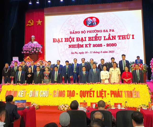 Ban Chấp hành Đảng bộ phường Sa Pa nhiệm kỳ 2025 - 2030 ra mắt Đại hội Ban Chấp hành Đảng bộ phường Sa Pa nhiệm kỳ 2025 - 2030 ra mắt Đại hội
