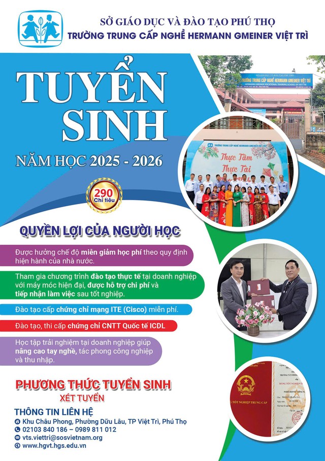 Trường Trung cấp nghề Herman Gmeiner Việt Trì: Phát triển về quy mô và chất lượng- Ảnh 2. Trường Trung cấp nghề Herman Gmeiner Việt Trì: Phát triển về quy mô và chất lượng- Ảnh 2.