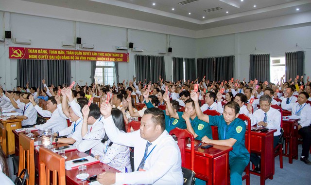 Phiên trù bị Đại hội Đảng bộ xã Vĩnh Phong lần thứ nhất: Bàn giải pháp phát triển giai đoạn 2025-2030- Ảnh 4.