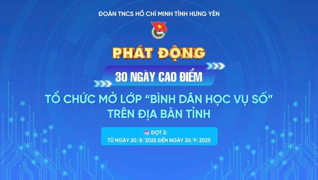 Tuổi trẻ Hưng Yên: 30 ngày cao điểm tổ chức mở lớp "Bình dân học vụ số" đợt 2- Ảnh 1. Tuổi trẻ Hưng Yên: 30 ngày cao điểm tổ chức mở lớp "Bình dân học vụ số" đợt 2- Ảnh 1.