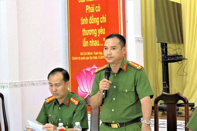 Lãnh đạo Công an thành phố làm việc với Công an xã Tân Bình, kịp thời tháo gỡ các khó khăn, vướng mắc- Ảnh 3.
