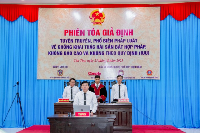 Tổ chức phiên tòa giả định tuyên truyền, phổ biến pháp luật về chống khai thác IUU- Ảnh 5.