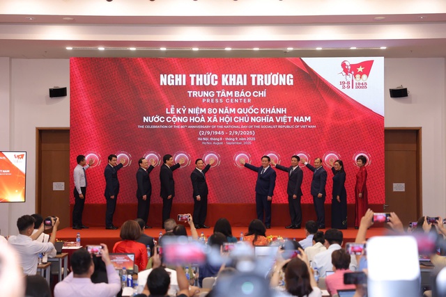 Ra mắt Trung tâm Báo chí phục vụ lễ kỷ niệm 80 năm Quốc khánh 2/9- Ảnh 1.