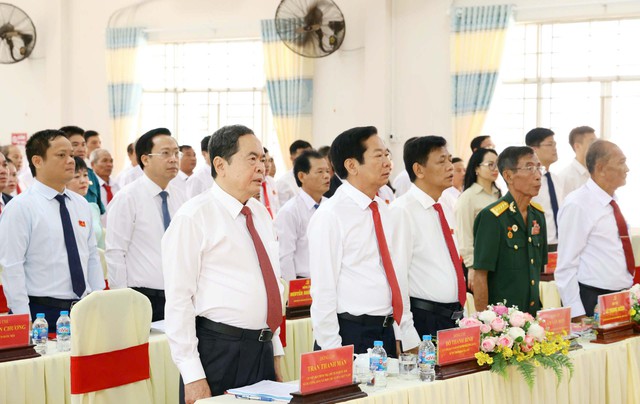 Chủ tịch Quốc hội Trần Thanh Mẫn dự và phát biểu chỉ đạo Đại hội đại biểu Đảng bộ xã Thạnh Xuân, thành phố Cần Thơ- Ảnh 3. Chủ tịch Quốc hội Trần Thanh Mẫn dự và phát biểu chỉ đạo Đại hội đại biểu Đảng bộ xã Thạnh Xuân, thành phố Cần Thơ- Ảnh 3.