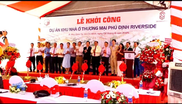 TP.HCM: Saigonres Group đồng thời khởi công dự án Phú Định Riverside và dự án Khu nhà ở Sài Gòn An Phú- Ảnh 3. TP.HCM: Saigonres Group đồng thời khởi công dự án Phú Định Riverside và dự án Khu nhà ở Sài Gòn An Phú- Ảnh 3.