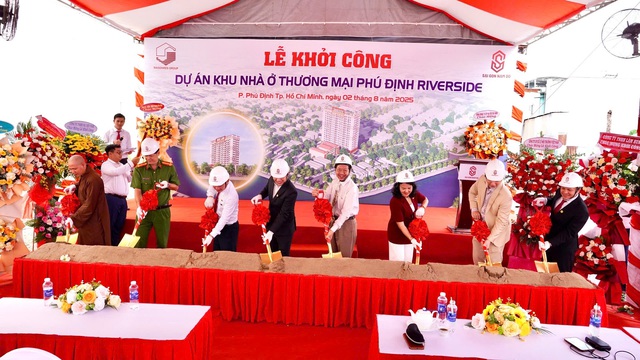 TP.HCM: Saigonres Group đồng thời khởi công dự án Phú Định Riverside và dự án Khu nhà ở Sài Gòn An Phú- Ảnh 1. TP.HCM: Saigonres Group đồng thời khởi công dự án Phú Định Riverside và dự án Khu nhà ở Sài Gòn An Phú- Ảnh 1.