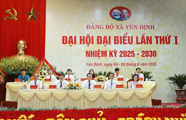 Thanh Hóa: Đảng bộ xã Yên Định tổ chức Đại hội đại biểu Đảng bộ lần thứ nhất- Ảnh 1.