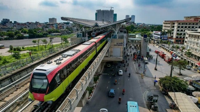 Tuyến metro Nhổn - Cầu Giấy sau 1 năm phục vụ hơn 6,4 triệu lượt hành khách- Ảnh 1. Tuyến metro Nhổn - Cầu Giấy sau 1 năm phục vụ hơn 6,4 triệu lượt hành khách- Ảnh 1.