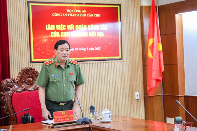 Công an TP Cần Thơ làm việc với Đoàn công tác của Cục An ninh nội địa, Bộ Công an- Ảnh 3.