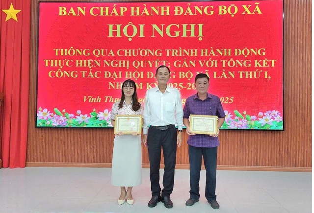 Xã Vĩnh Thuận: Quyết tâm đưa Nghị quyết Đại hội Đảng bộ xã lần thứ I vào cuộc sống- Ảnh 7.