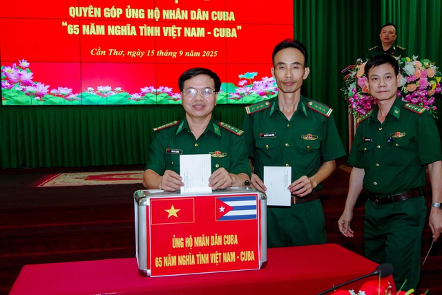 BĐBP TP Cần Thơ quyên góp ủng hộ Nhân dân Cuba- Ảnh 3. BĐBP TP Cần Thơ quyên góp ủng hộ Nhân dân Cuba- Ảnh 3.