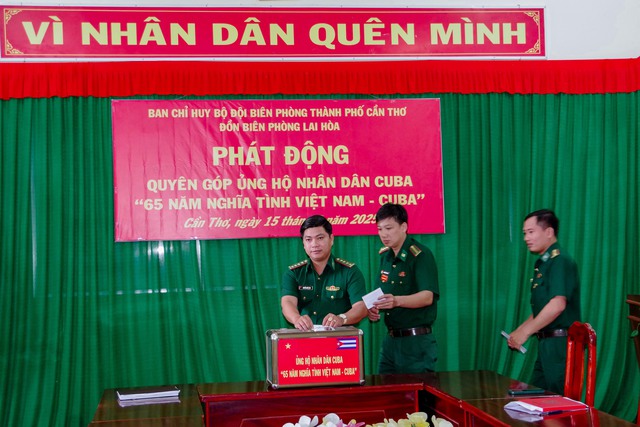BĐBP TP Cần Thơ quyên góp ủng hộ Nhân dân Cuba- Ảnh 4. BĐBP TP Cần Thơ quyên góp ủng hộ Nhân dân Cuba- Ảnh 4.