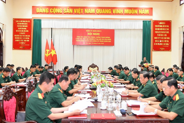 Đảng ủy Quân khu 9: Tổng kết công tác phòng, chống tham nhũng, lãng phí, tiêu cực- Ảnh 1. Đảng ủy Quân khu 9: Tổng kết công tác phòng, chống tham nhũng, lãng phí, tiêu cực- Ảnh 1.