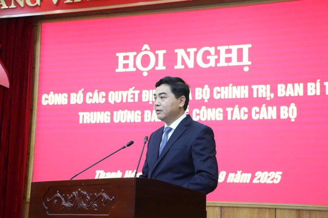 Công bố quyết định của Bộ Chính trị, Ban Bí thư về nhân sự Phó Bí thư Tỉnh ủy Thanh Hóa- Ảnh 7.