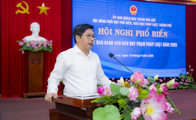 Thành phố Huế: Hội nghị triển khai Luật Ban hành văn bản quy phạm pháp luật năm 2025- Ảnh 2.