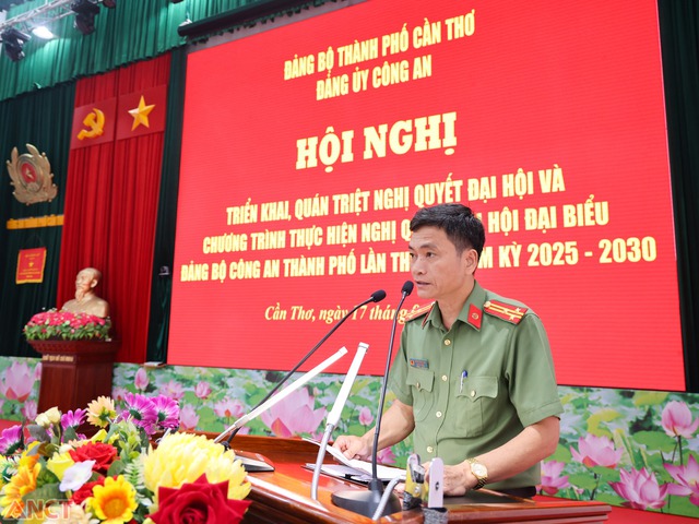 Đảng ủy Công an TP Cần Thơ quán triệt, triển khai Nghị quyết ĐHĐB Đảng bộ Công an thành phố- Ảnh 3.