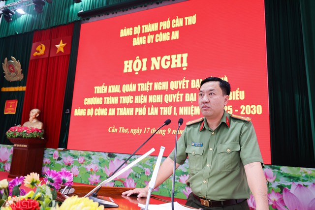 Đảng ủy Công an TP Cần Thơ quán triệt, triển khai Nghị quyết ĐHĐB Đảng bộ Công an thành phố- Ảnh 4.