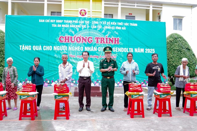 BĐBP TP Cần Thơ chung tay chăm lo cho đồng bào Khmer nghèo dịp Lễ Sene Dolta- Ảnh 1.