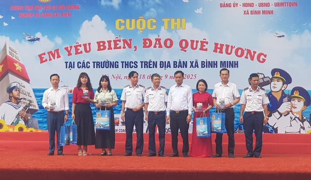 Sôi nổi Cuộc thi “Em yêu biển, đảo quê hương” tại các trường THCS trên địa bàn xã Bình Minh- Ảnh 2.