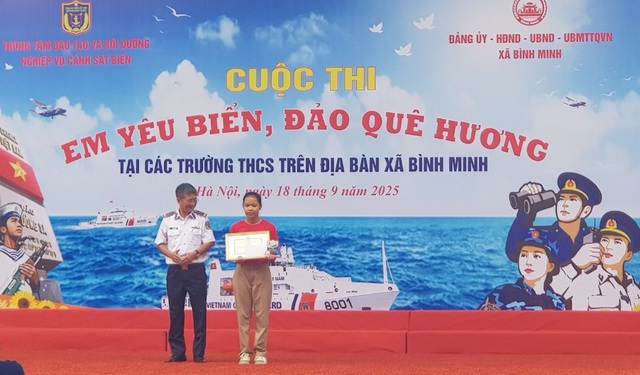 Sôi nổi Cuộc thi “Em yêu biển, đảo quê hương” tại các trường THCS trên địa bàn xã Bình Minh- Ảnh 3.