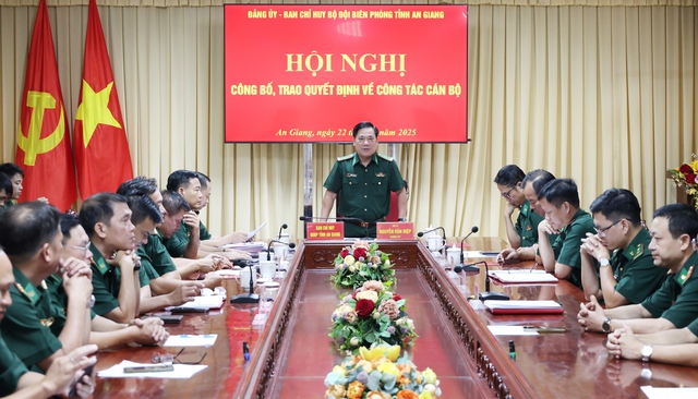 BĐBP tỉnh An Giang: Trao quyết định về công tác cán bộ- Ảnh 3.