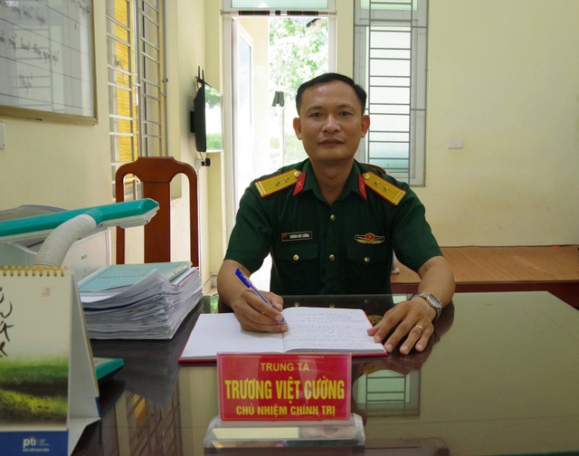 Trung tá Trương Việt Cường - Người cán bộ chính trị tận tụy, trách nhiệm- Ảnh 1.