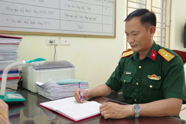 Trung tá Trương Việt Cường - Người cán bộ chính trị tận tụy, trách nhiệm- Ảnh 2.