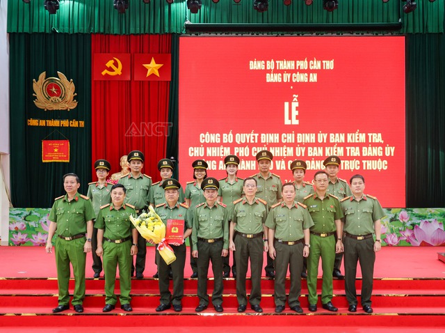 Cần Thơ: Công bố quyết định chỉ định UBKT Đảng ủy Công an thành phố- Ảnh 5.