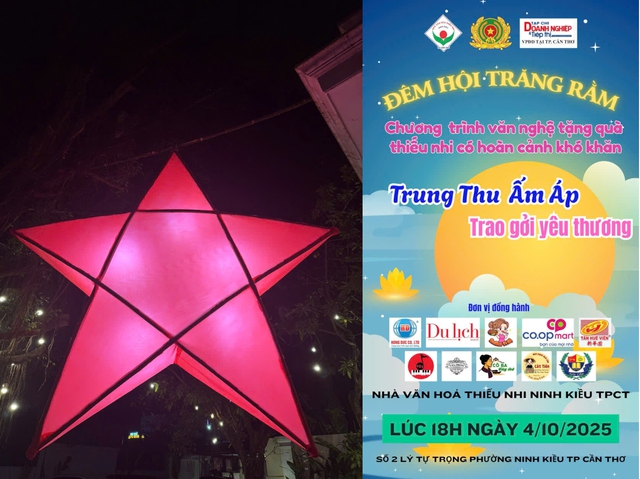 Cần Thơ: Chung tay mang niềm vui cho trẻ em nghèo trong “Đêm hội Trăng rằm”- Ảnh 3. Cần Thơ: Chung tay mang niềm vui cho trẻ em nghèo trong “Đêm hội Trăng rằm”- Ảnh 3.