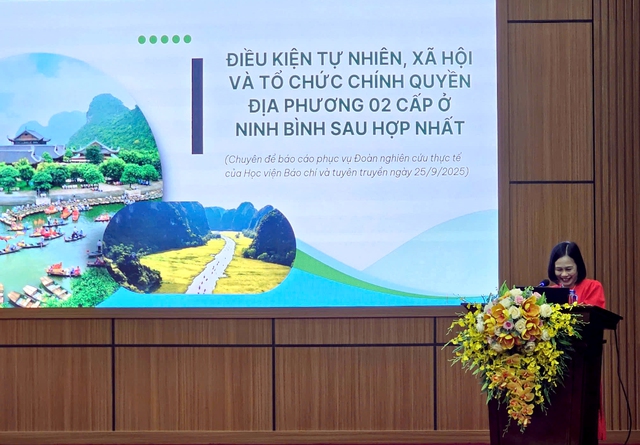 Sinh viên Học viện Báo chí và Tuyên truyền tham gia thực tế chính trị tại tỉnh Ninh Bình- Ảnh 2.