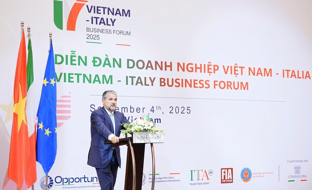 Gần 300 doanh nghiệp tham gia “Diễn đàn doanh nghiệp Việt Nam - Italia 2025”- Ảnh 1. Gần 300 doanh nghiệp tham gia “Diễn đàn doanh nghiệp Việt Nam - Italia 2025”- Ảnh 1.